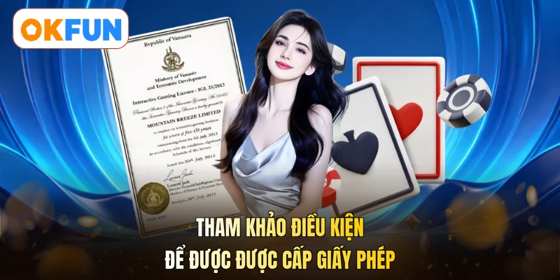 Tham khảo điều kiện để được được cấp giấy phép